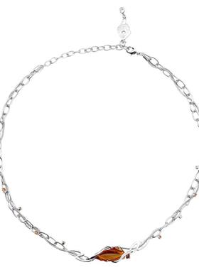 威茨堡虎眼石高级感锁骨链送女友