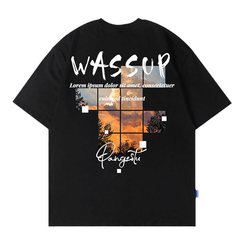 WASSUP高街潮牌正品短袖男