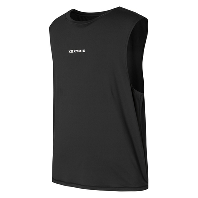 男后背LOGO宽松版型无袖背心