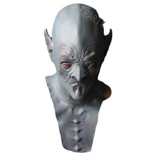 出口欧美精品万圣节面具恐怖长耳外星人面具舞会派对影视头套面具