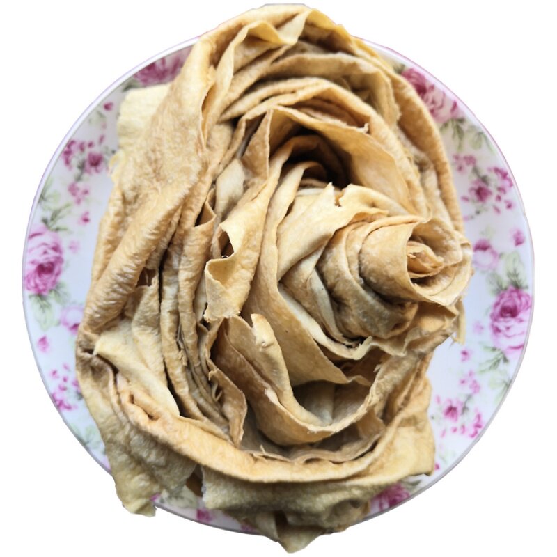 湘西土特产干豆腐皮 豆衣 腐竹农家自制干货过油豆皮火锅配菜500g