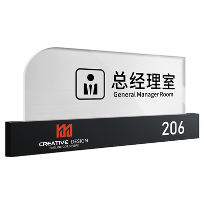 亚克力磨砂科室牌，支持定制