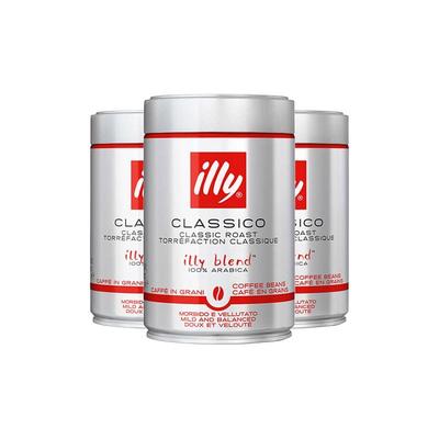 Illy中度烘焙咖啡豆250g*3罐装