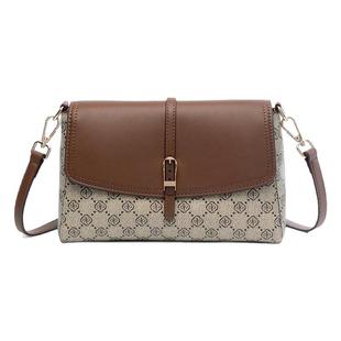 老花小方包女士2025新款多层大容量单肩包高级感妈妈女款斜挎包