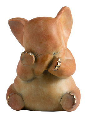 铜大象摆件一套五福临门客厅办公室工位桌面装饰吉象如意创意礼品