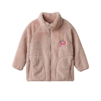 中大童珊瑚绒加厚外套保暖上衣