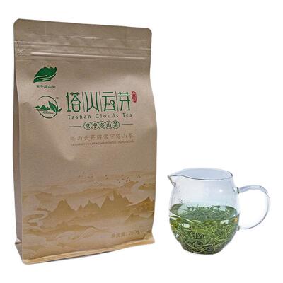 湖南茶叶塔山云芽常宁塔山绿茶商务茶雨后炒青绿茶高山云雾茶250g