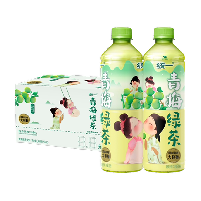 统一梅香茶爽青梅绿茶整箱