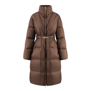 艾莱依国风羽绒服女爆款鸭绒立领时尚设计感小众复古冬季长款外套