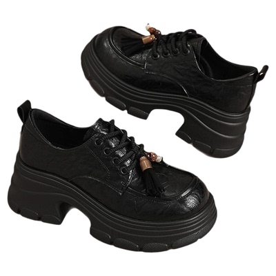 达芙妮厚底乐福鞋女2026新款