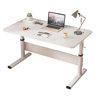 升降桌子电脑桌台式学生家用学习写字桌儿童书桌简约可升降办公桌