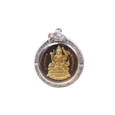 泰国正品真品正牌瓦当四面神2566年九宝铜盖金带萨马空鉴定卡