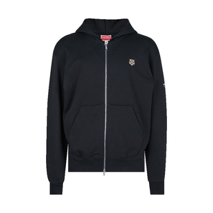 KENZO/高田贤三男经典Lucky Tiger 图案拉链连帽衫男士新款XY推广