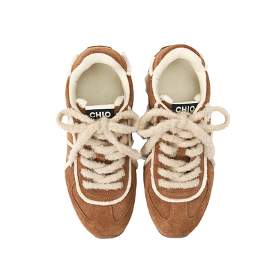 Chio2nd真皮加绒德训鞋