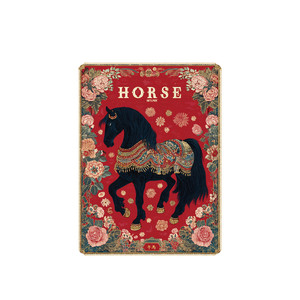 TLP潮品汇RETLPER反光车贴 原创 马年通达 平步青云 新中式 汽摩防水贴纸