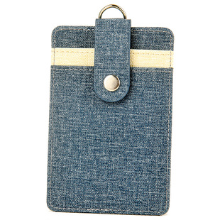 证件卡套饭卡公交银行工作证件身份证保证套校园卡工牌胸牌校牌学生接送卡胸卡套厂牌定制银色布纹金属易拉扣