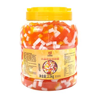 川资牌三色水晶果桶装大桶