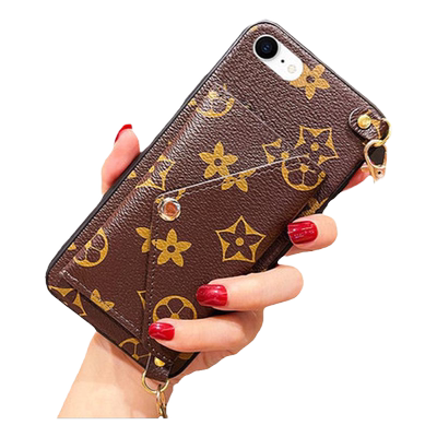 零钱包适用苹果16手机壳斜跨挂绳