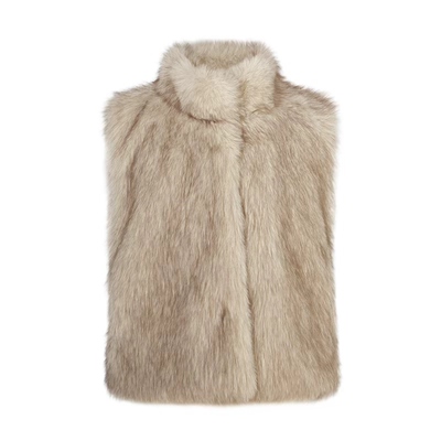 ESEK 仿灵云狐毛 立领款 修身显瘦保暖马甲