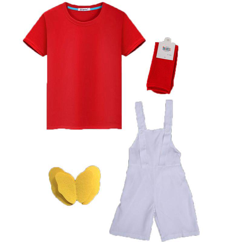 糖果色幼儿园儿童演出服园服毕业班服我是一颗跳跳糖背带裤表演服