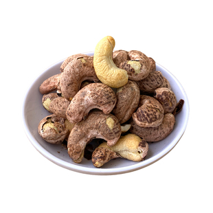 越南带皮腰果500g盐焗味去壳烘烤坚果健康休闲零食品质炒货平福