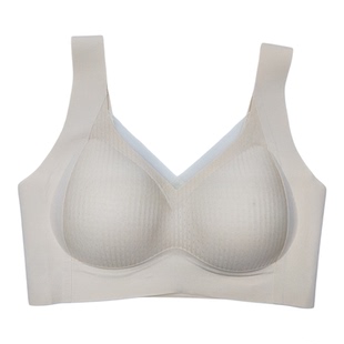 达芬淇无感8835舒适无痕固定按摩杯无钢圈文胸美背背心提拉内衣薄