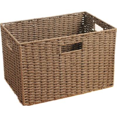 编织收纳箱藤编篮杂物盒