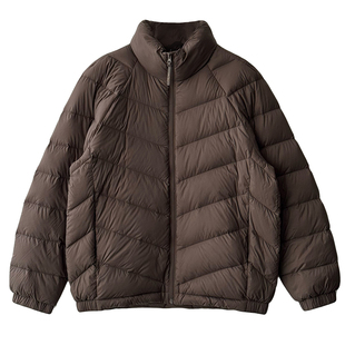 马克斯星球 休闲90白鸭绒羽绒服男冬季新款纯色立领轻便保暖外套