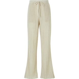 【38开门红】LE 17 SEPTEMBRE 夏季女细褶棉质混纺微喇裤休闲裤