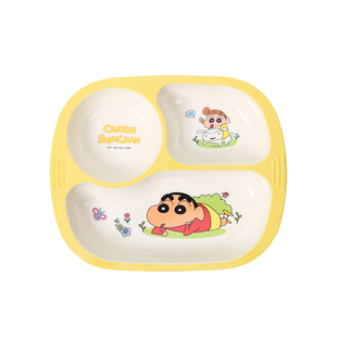 五和蜡笔小新餐具儿童碗可爱早餐盘分格盘宝宝吃饭碗汤碗2025新款