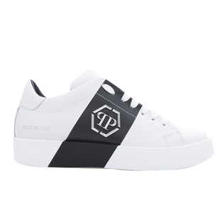 Philipp Plein PP 潮牌男士真皮小白鞋低帮休闲鞋USC0397 PLE075N