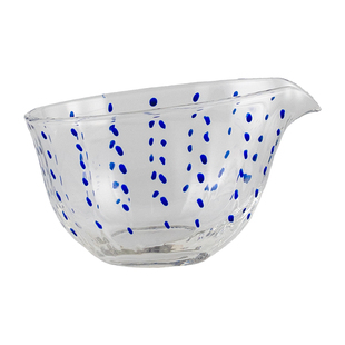 诗文玻璃公道杯水滴形杯波点纹茶具茶海分茶器功夫茶具配件