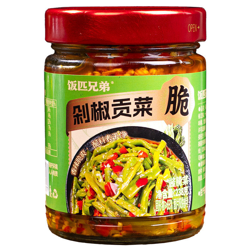 饭匹兄弟湖南剁椒贡菜即食下饭