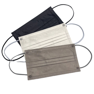 夏季彩色纯色浅灰色口罩柔软水刺布黑色深灰色独立装透气防护面罩