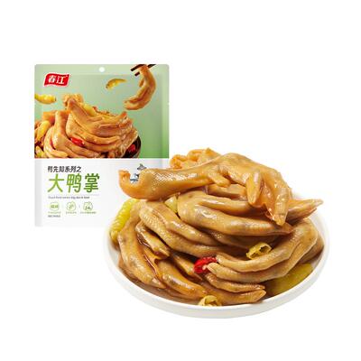 春江鸭掌泡椒鸭爪解馋开袋即食独立包装鸭肉零食办公室小吃420g