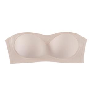 猫人无肩带内衣女隐形无痕美背小胸显大聚拢防滑抹胸裹胸外扩文胸