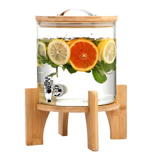 可乐桶玻璃泡酒瓶调酒桶啤酒饮料冷水桶带龙头水果茶桶果汁罐容器