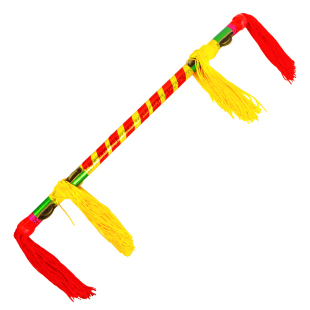 广场舞钱杆花棍莲响金钱棍铜钱杆健身打花棍跳舞莲湘棒霸王鞭道具