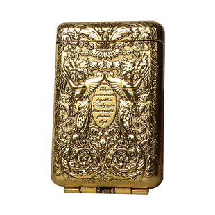 浴血黑帮谢尔比同款烟盒三开金属便携烟盒14支装高档浮雕粗烟盒