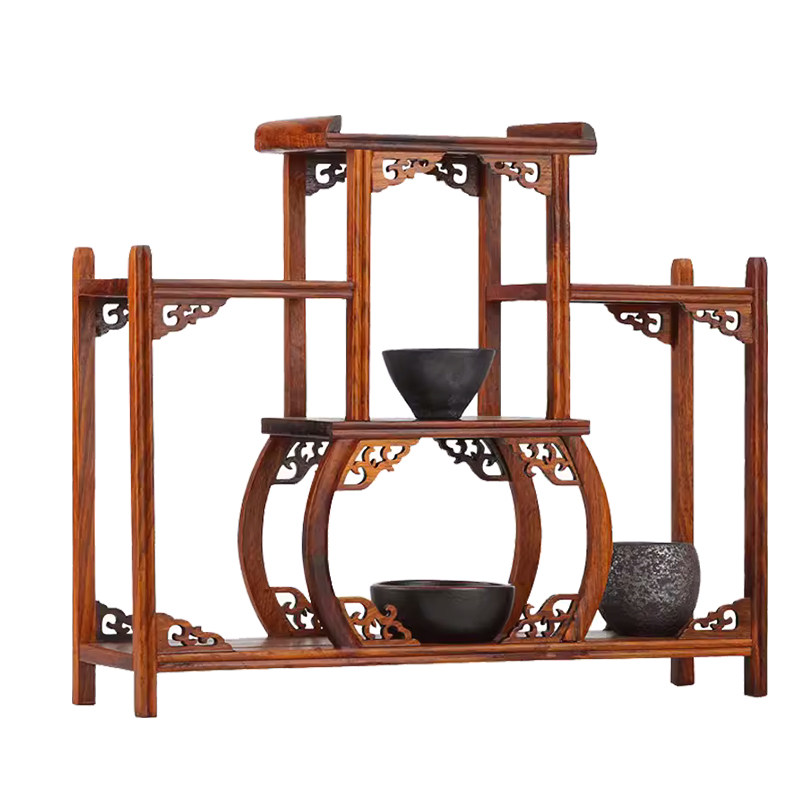 实木质架子底座展示配件功夫茶具