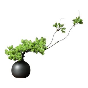 中式仿真迎客松美人松罗汉松植物盆景办公桌面茶室禅意装饰花摆件