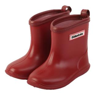 儿童雨鞋男童女童红色宝宝防滑雨靴中小童女孩小孩女款幼儿园水鞋