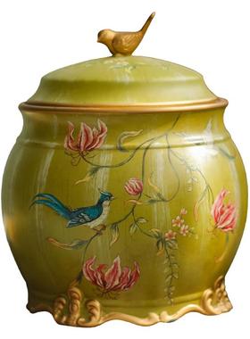 大容量工艺品美式创意陶瓷米缸