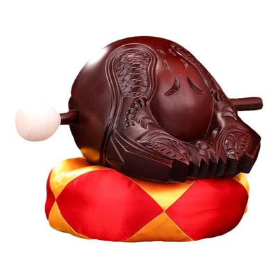 紫檀木木鱼法器实木家用老式木鱼