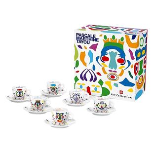 意利illy2022年典藏系列pascale脸谱艺术欧式卡布/浓缩咖啡杯礼盒