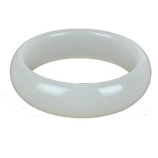 新疆昆仑白玉手镯 和田玉手镯 加宽加厚手镯