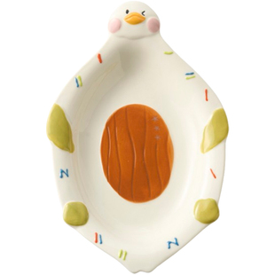 肆月陶瓷鱼盘家用新款蒸鱼盘小号专用椭圆形特别好看早餐盘釉下彩