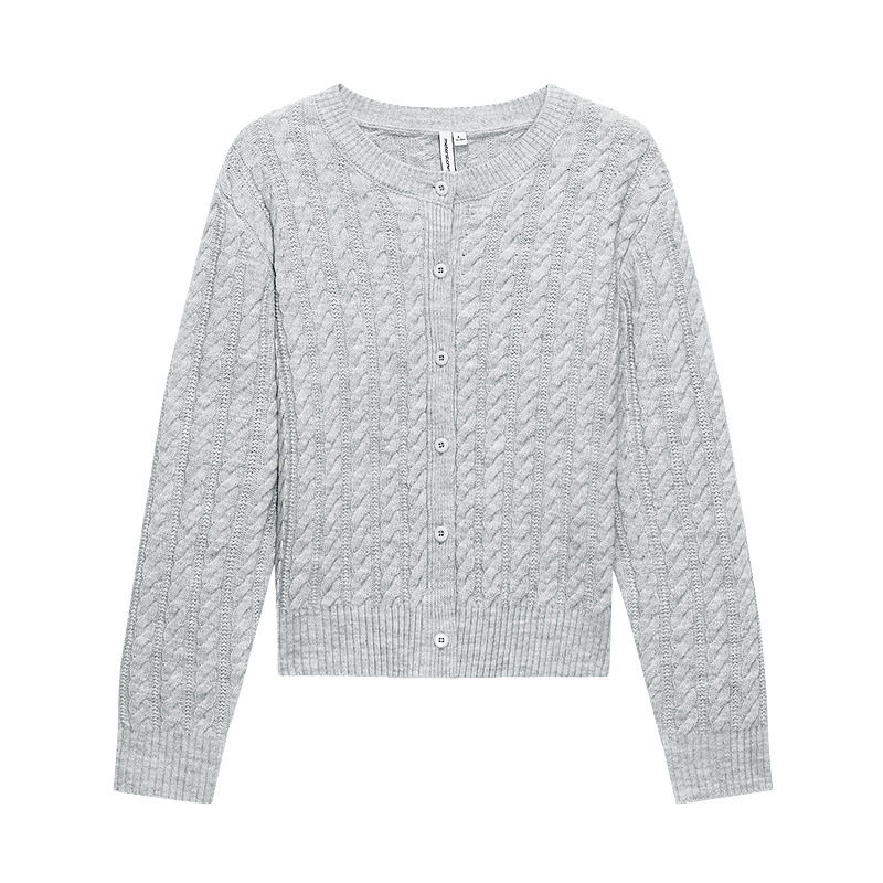 美特斯邦威毛衣女2026春季新款潮流休闲简约百搭针织舒适长袖毛衫