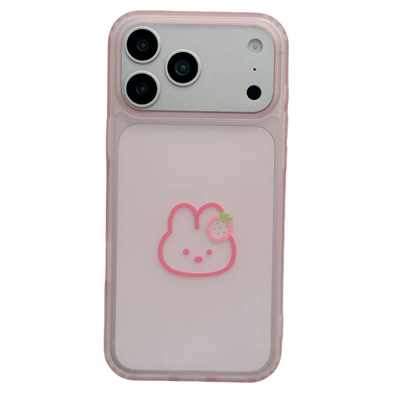 MoreRex ins风半透磨砂可爱小动物水果适用苹果18手机壳iphone17promax新款18pro全包15防摔保护套14女16超火