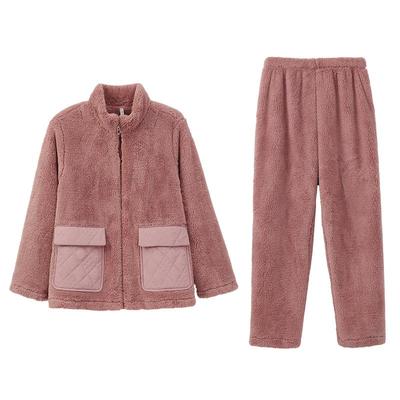 安之伴秋冬珊瑚绒宽松保暖家居服